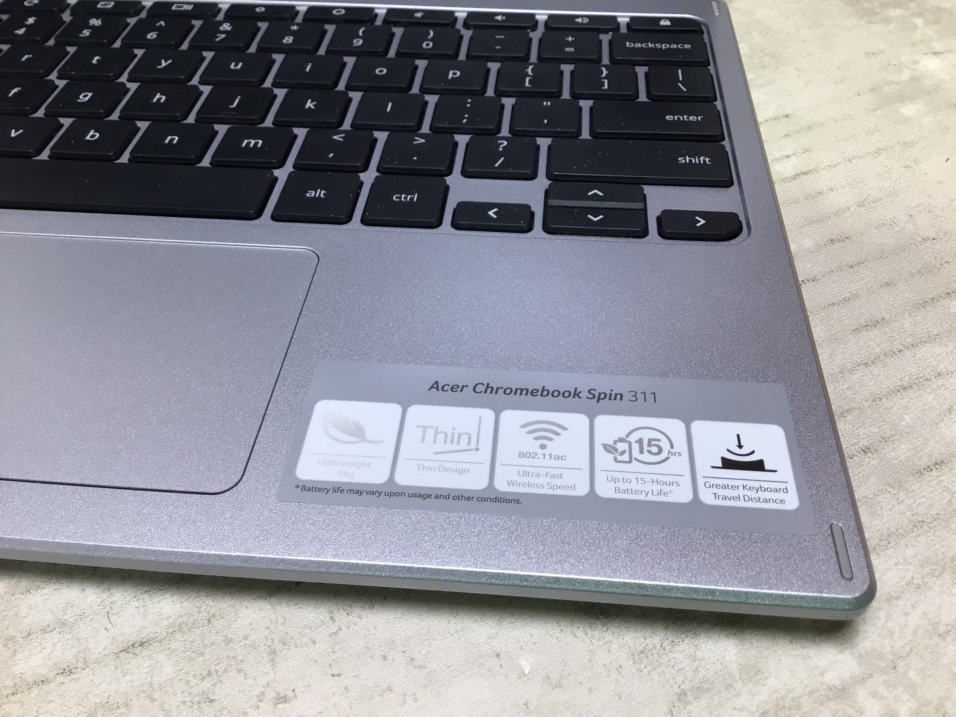 Acer Chromebook Spin 11 CP311-1H-C1FS Convertible Laptop, Celeron N3350 (7713384038638)